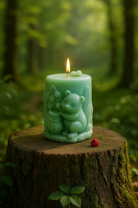Bear Bliss Classic – Sculpted Pillar Candle